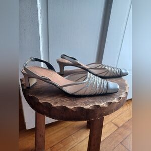 Tacco Platinum Strappy Heels